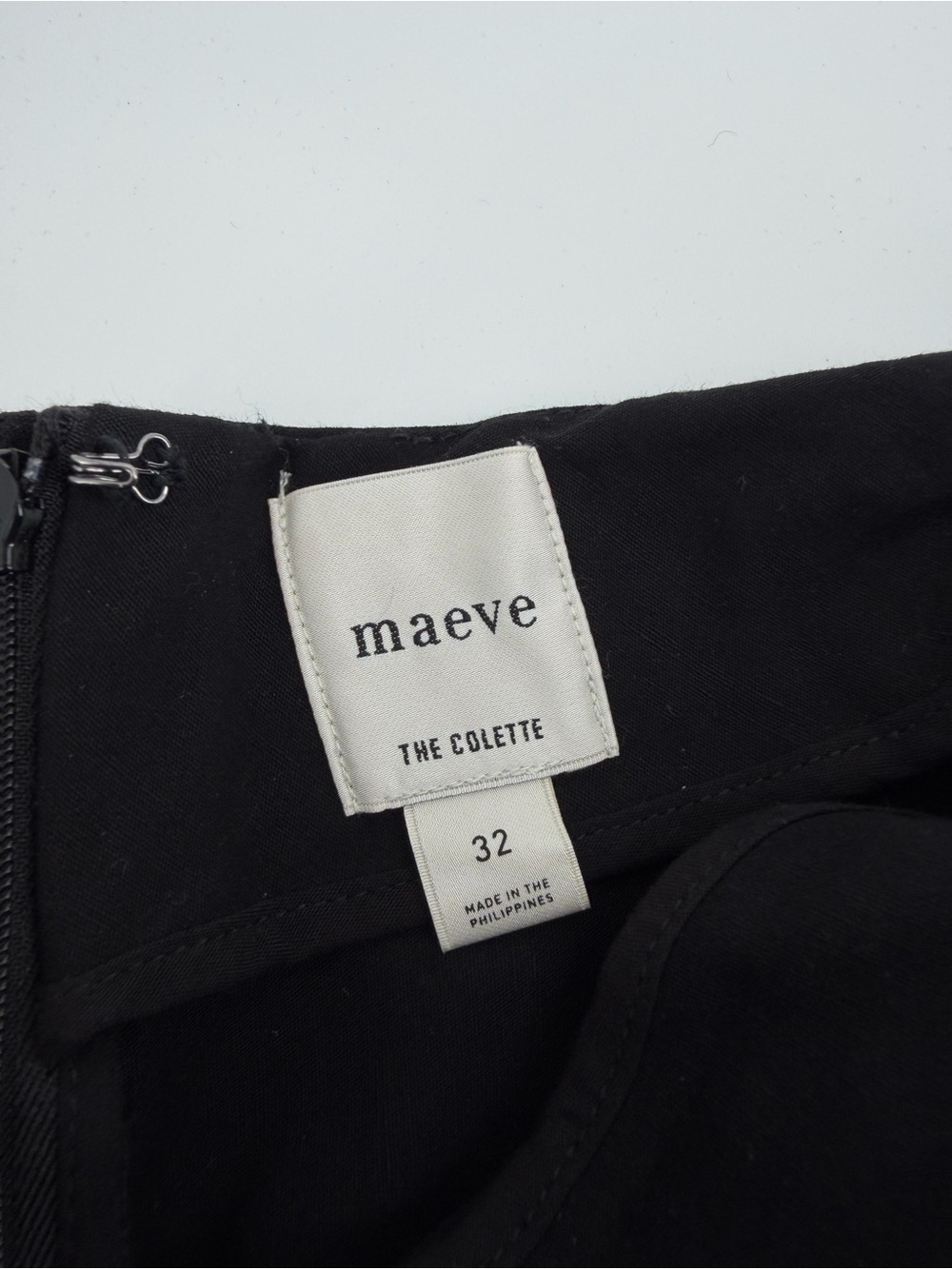 Aritzia Maeve black The Colette Ruffle-Hem Knit Wide-Leg Pants by Maeve Size 32 - Picture 6 of 9